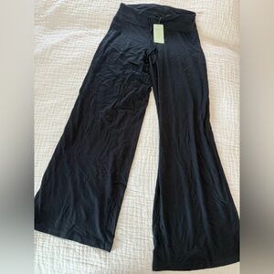 Vachila Black Wide-Leg Pants bamboo NWT 2208